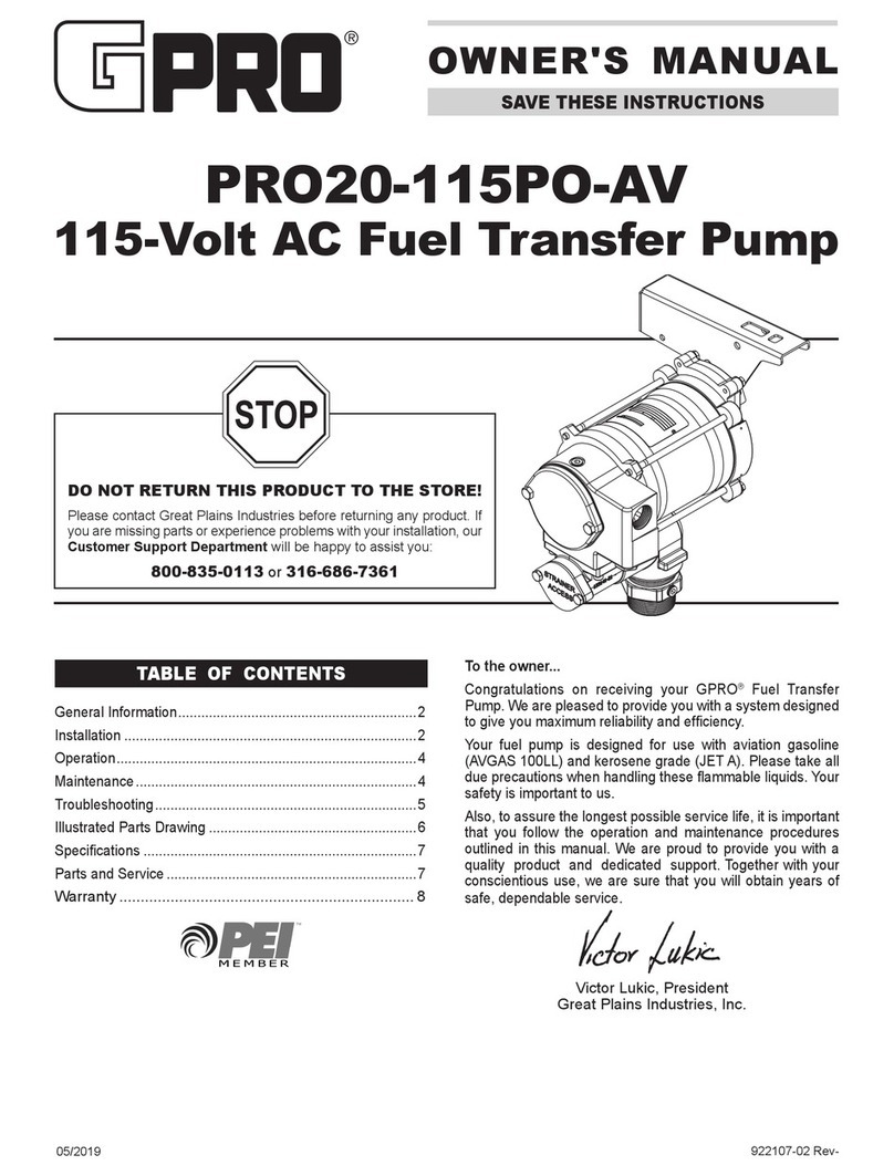 PEI Gpro PRO20-115PO-AV owner's manual