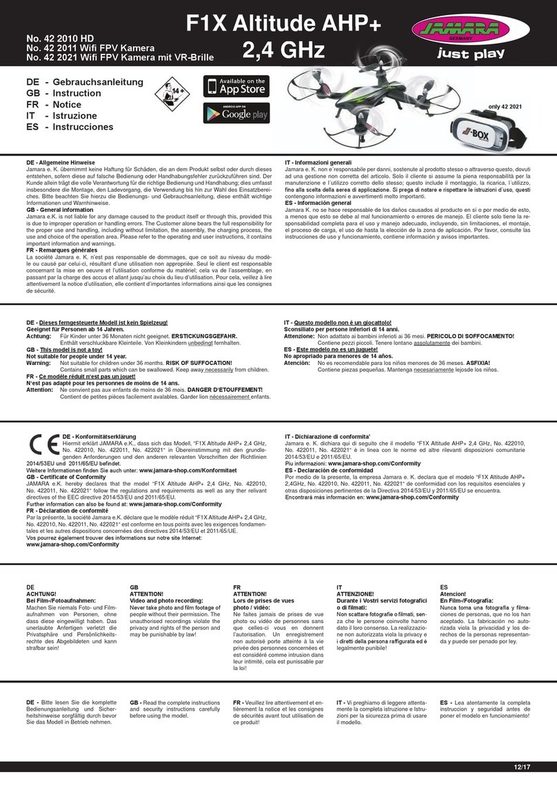 Jamara F1X Altitude AHP+ Instruction