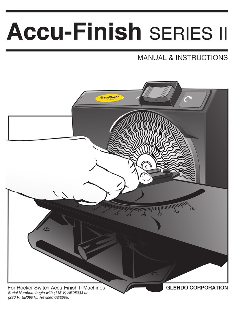 Glendo Accu-Finish II Series Manual instructions Glendo Accu-Finish II Series Manual instructions