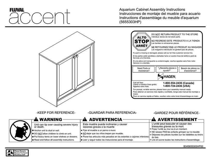 Fluval accent Assembly instructions Fluval accent Assembly instructions