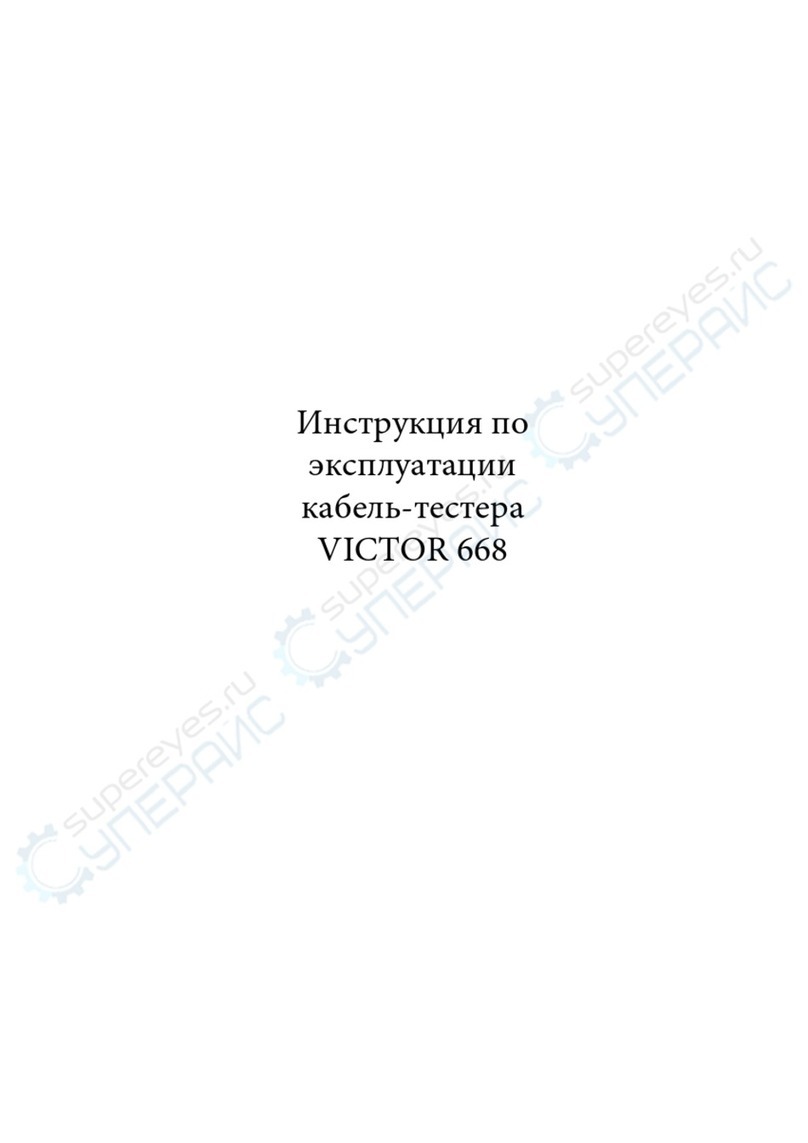 Victor 668 User manual