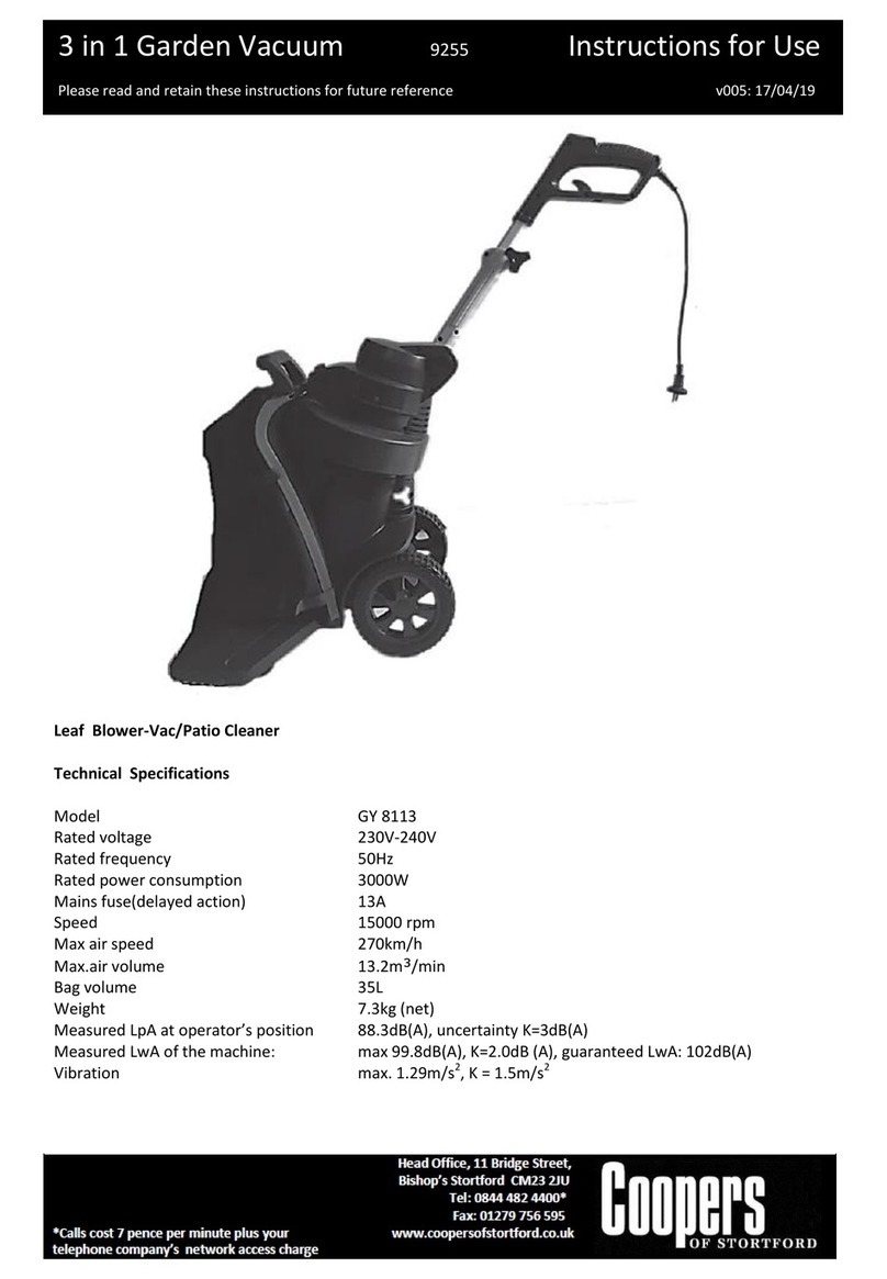 Coopers of Stortford 9255 Instructions for use