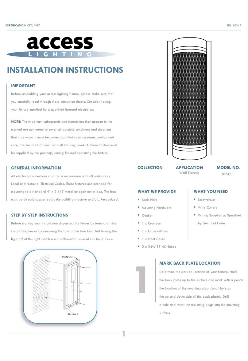 Access Lighting 20347 User manual