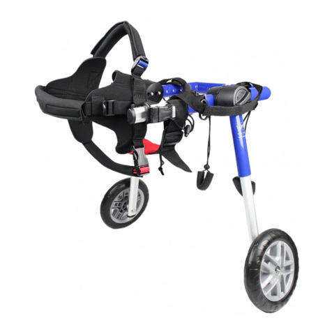 Walkin’ Pets Walkin' Wheels Rear Medium Wheelchair owner's manual Walkin’ Pets Walkin' Wheels Rear Medium Wheelchair owner's manual