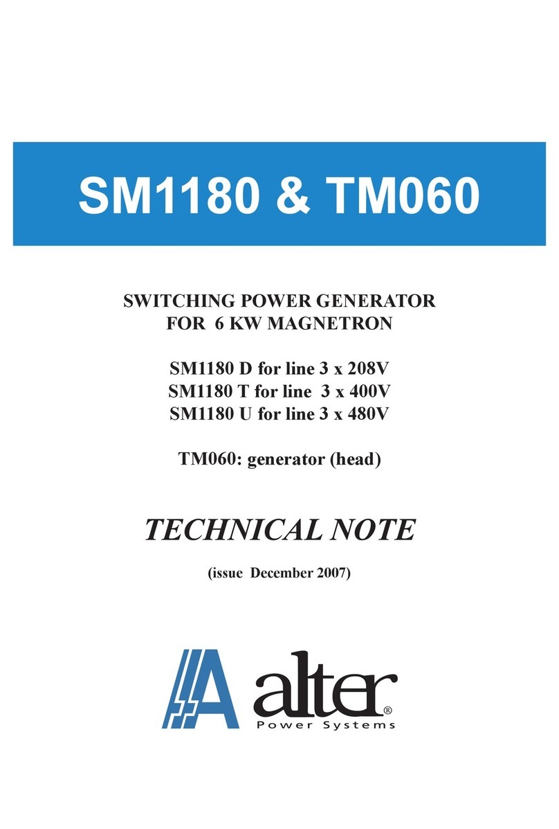 ALTER SM 1180 Series Technical notes