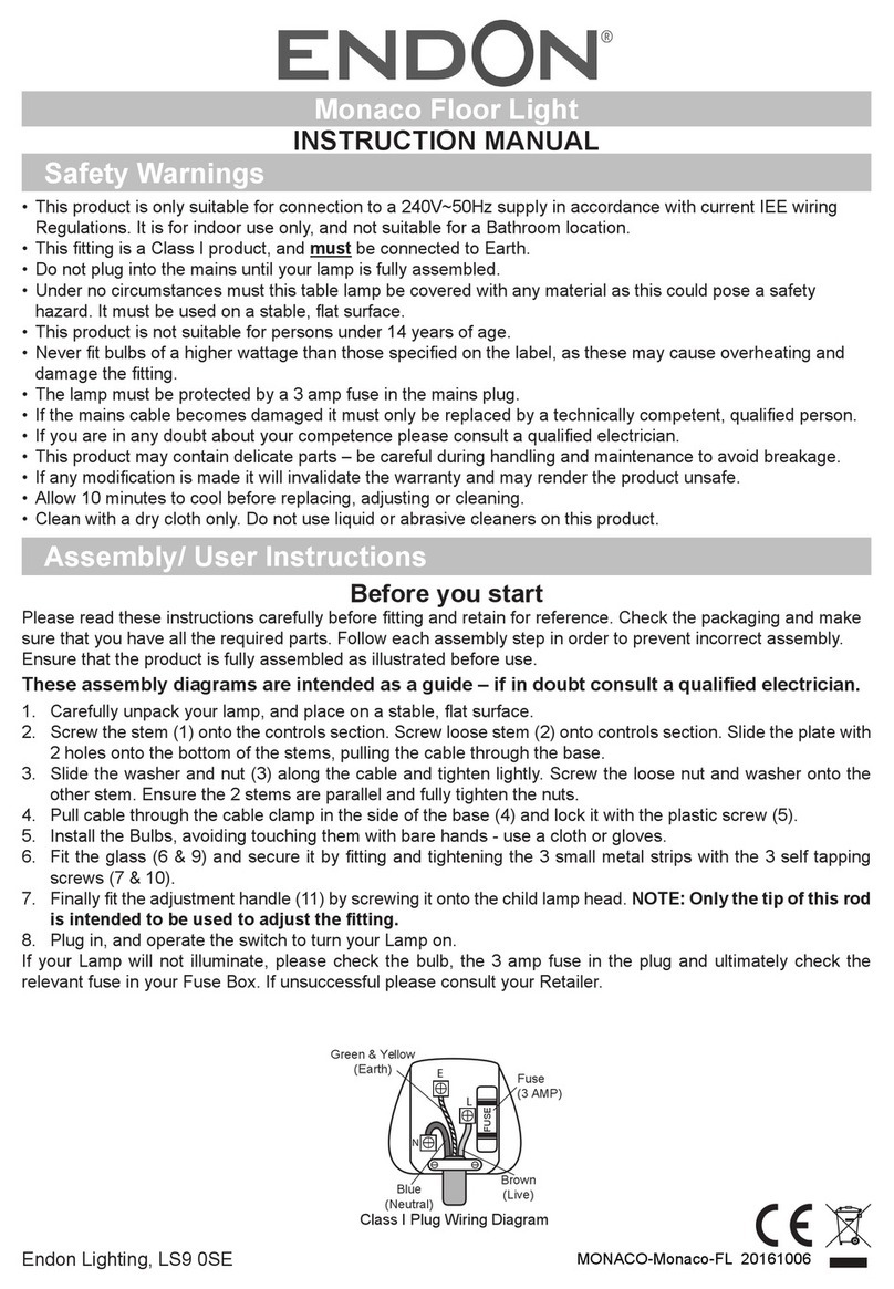 Endon Monaco instruction manual