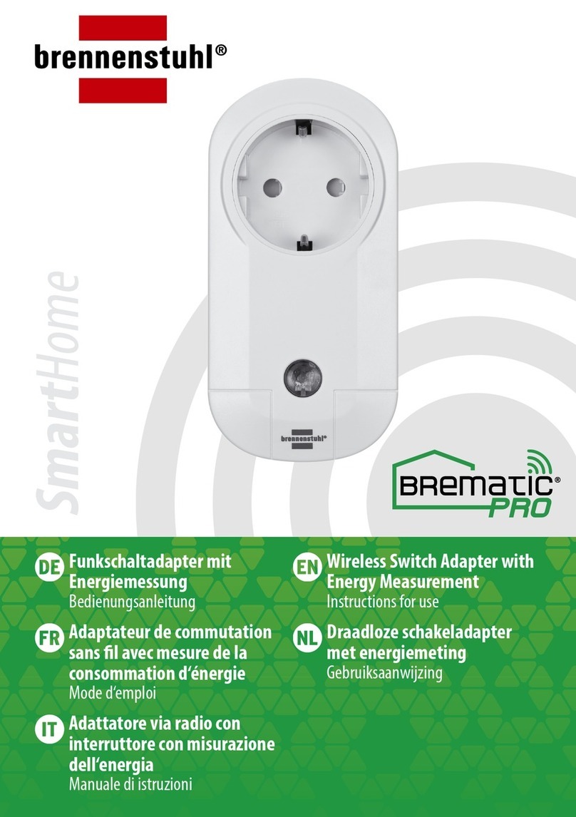 brennenstuhl BREMATIC PRO SmartHome FA EM 868 01 W3600... Instructions for use