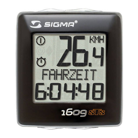 Sigma BC 1609 STS User manual
