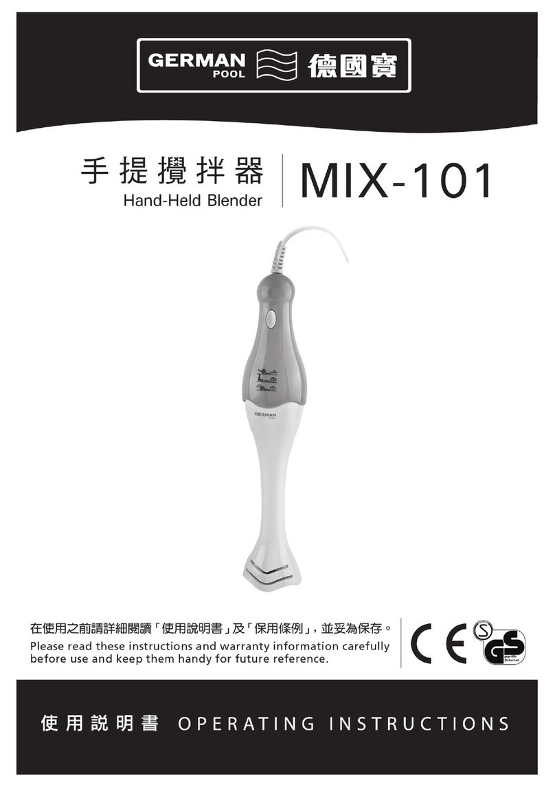 German pool MIX-101 User manual