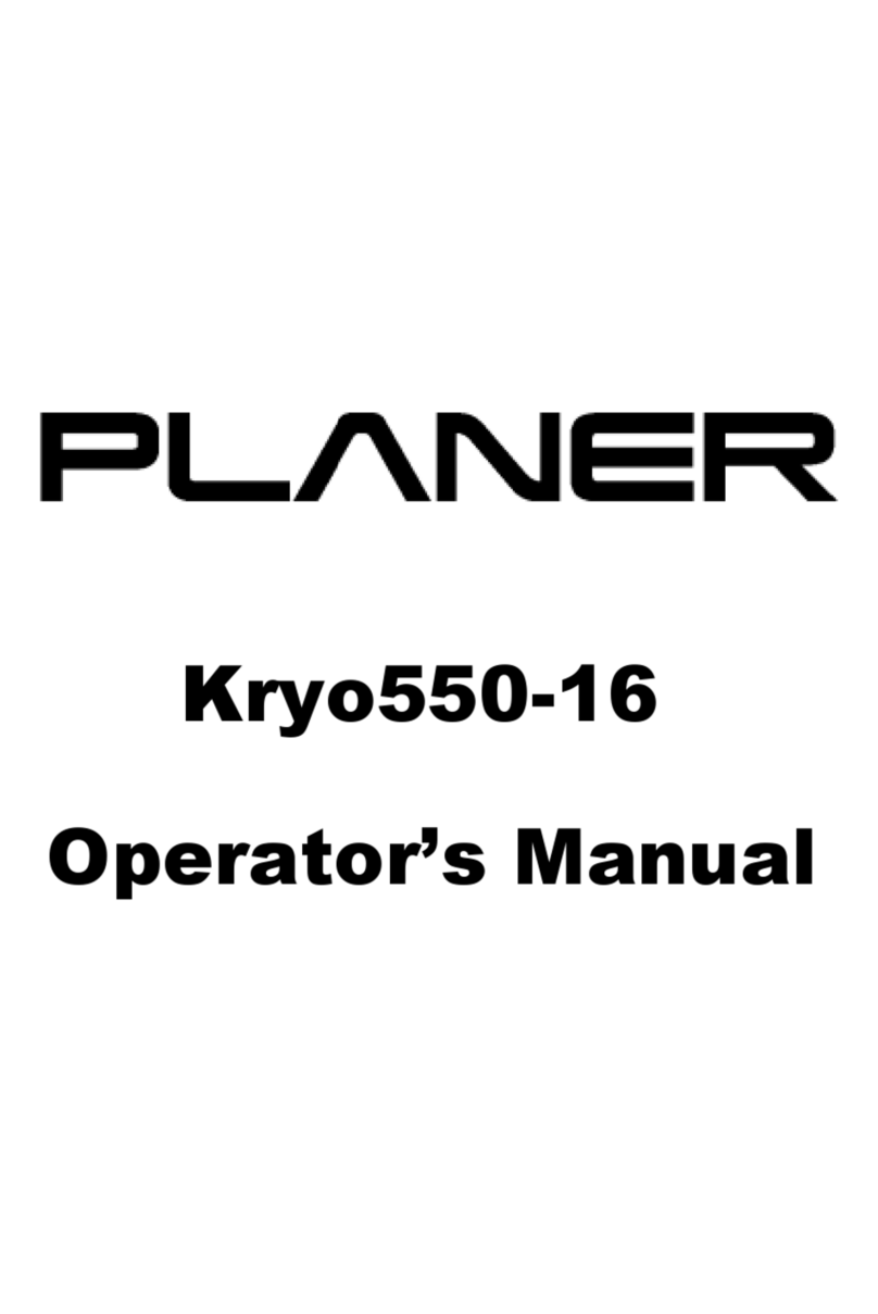 Planer Kryo550-16 Operator's manual