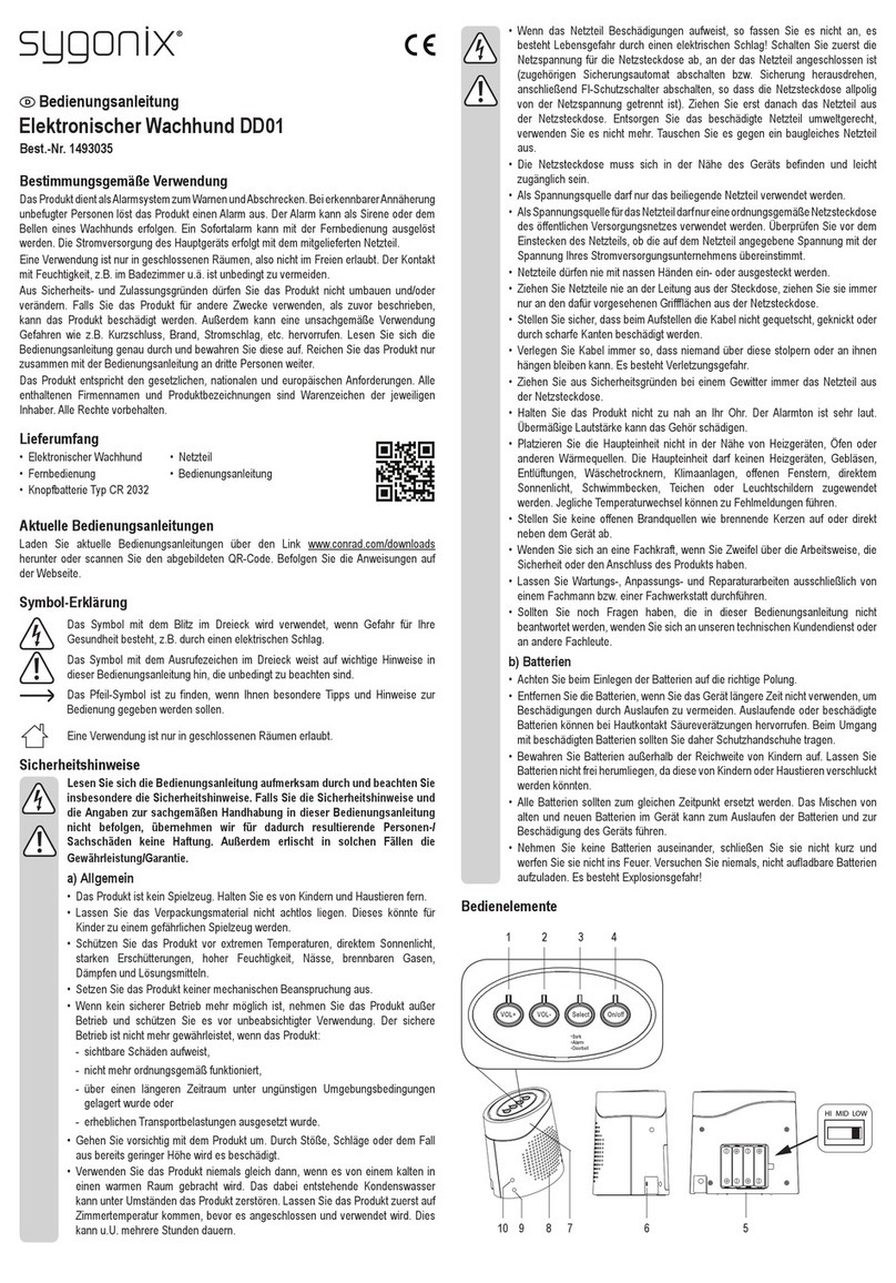 Sygonix DD01 User manual Sygonix DD01 User manual