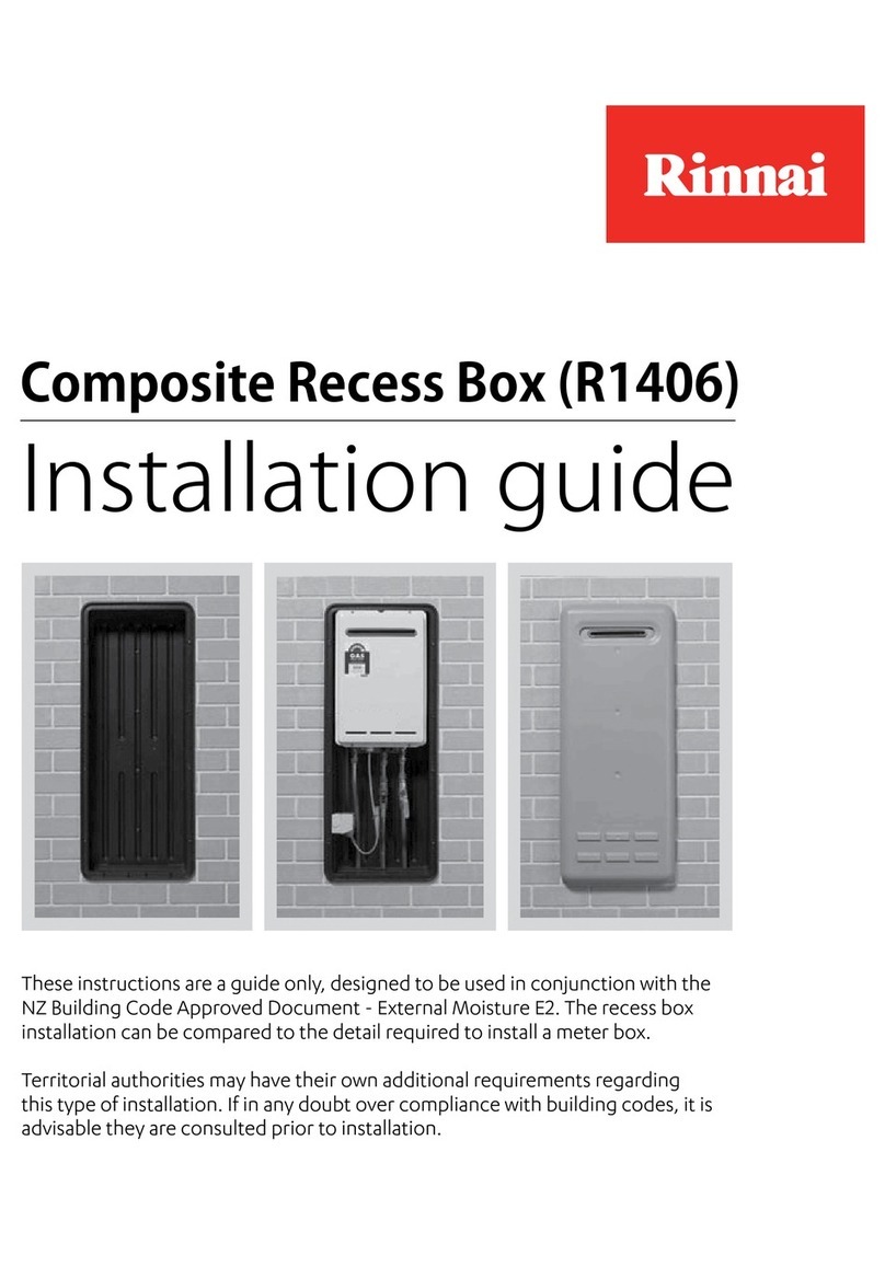 Rinnai Composite Recess Box User manual