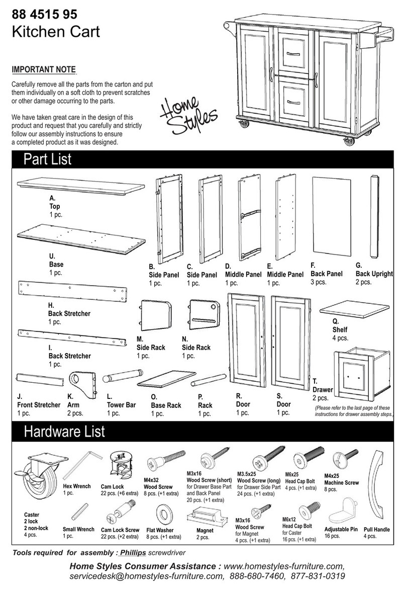 Home Styles 88 4515 95 quick start guide