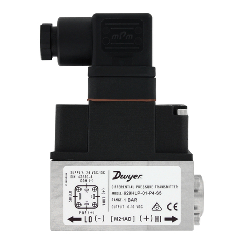 Dwyer Instruments 629HLP Series Installation and operating instructions Dwyer Instruments 629HLP Series Installation and operating instructions