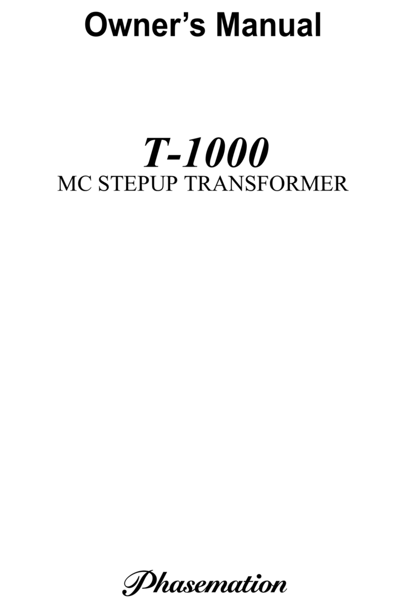 Phasemation T-1000 owner's manual