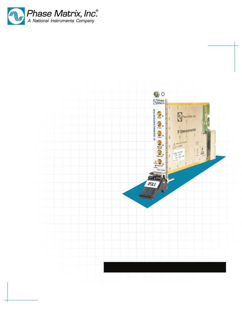 National Instruments Phase Matrix PXI-1440 quick start guide National Instruments Phase Matrix PXI-1440 quick start guide