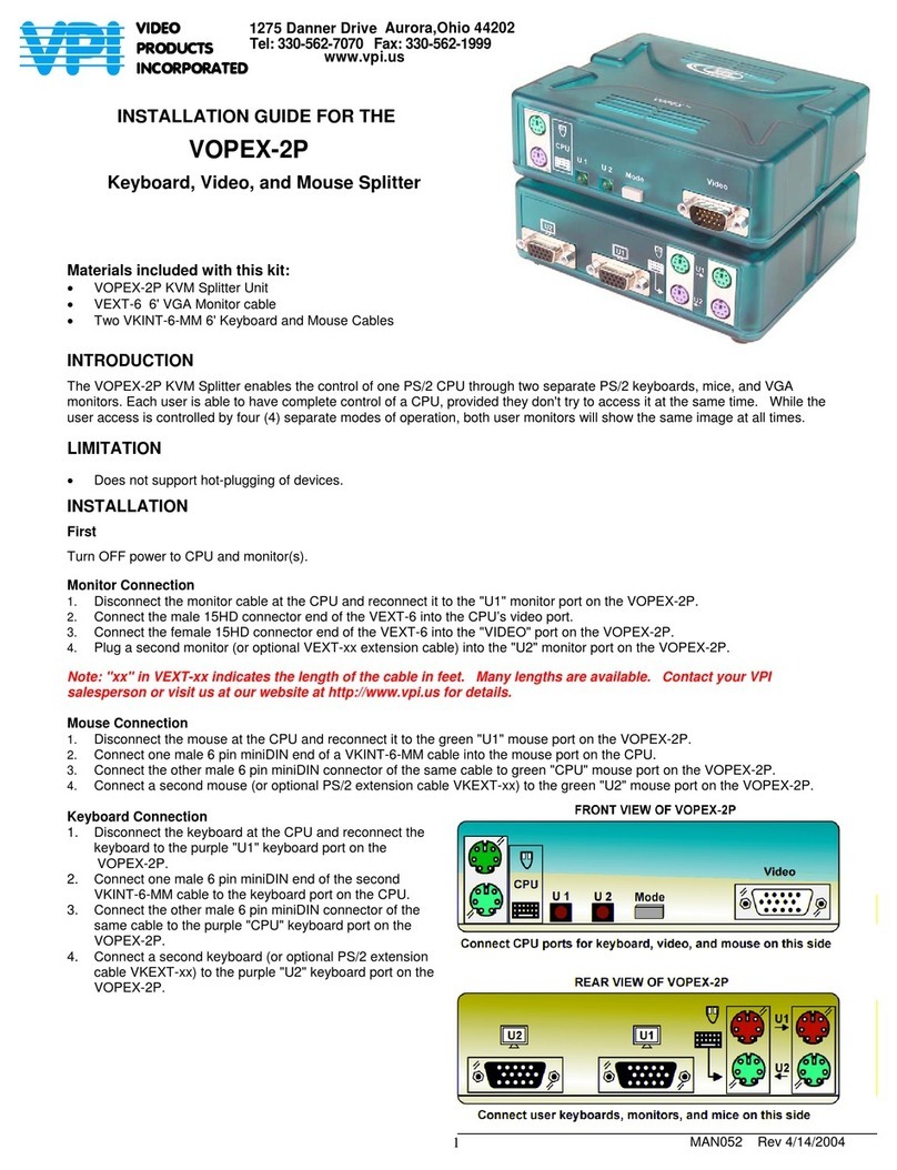 VPI VOPEX-2P User manual