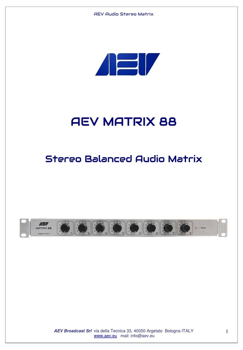 AEV MATRIX 88 manual