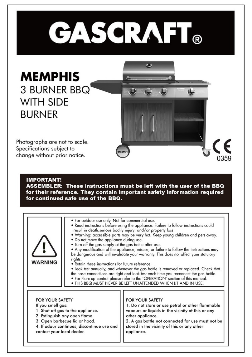 gascraft MEMPHIS User manual