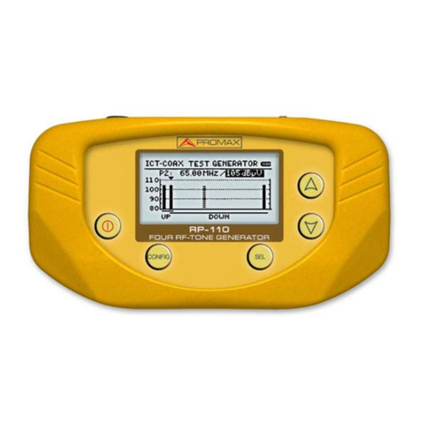 Promax RP-110 User manual