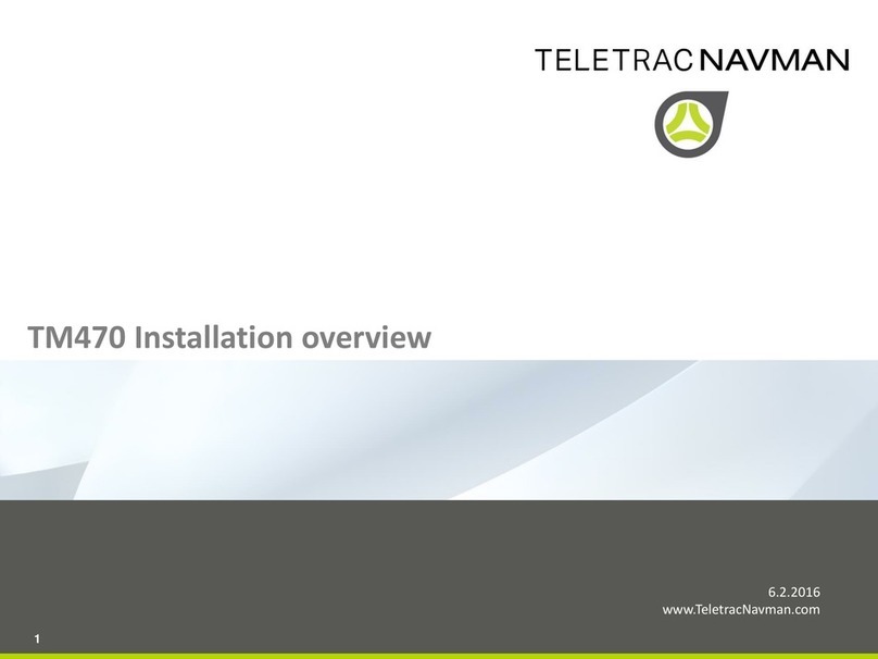 TELETRAC NAVMAN TM470 Series Installation guide