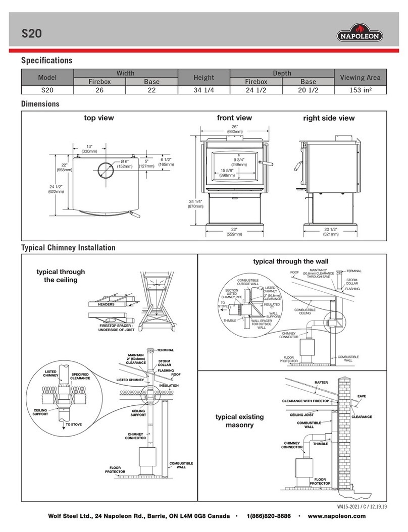 Napoleon S20 User manual