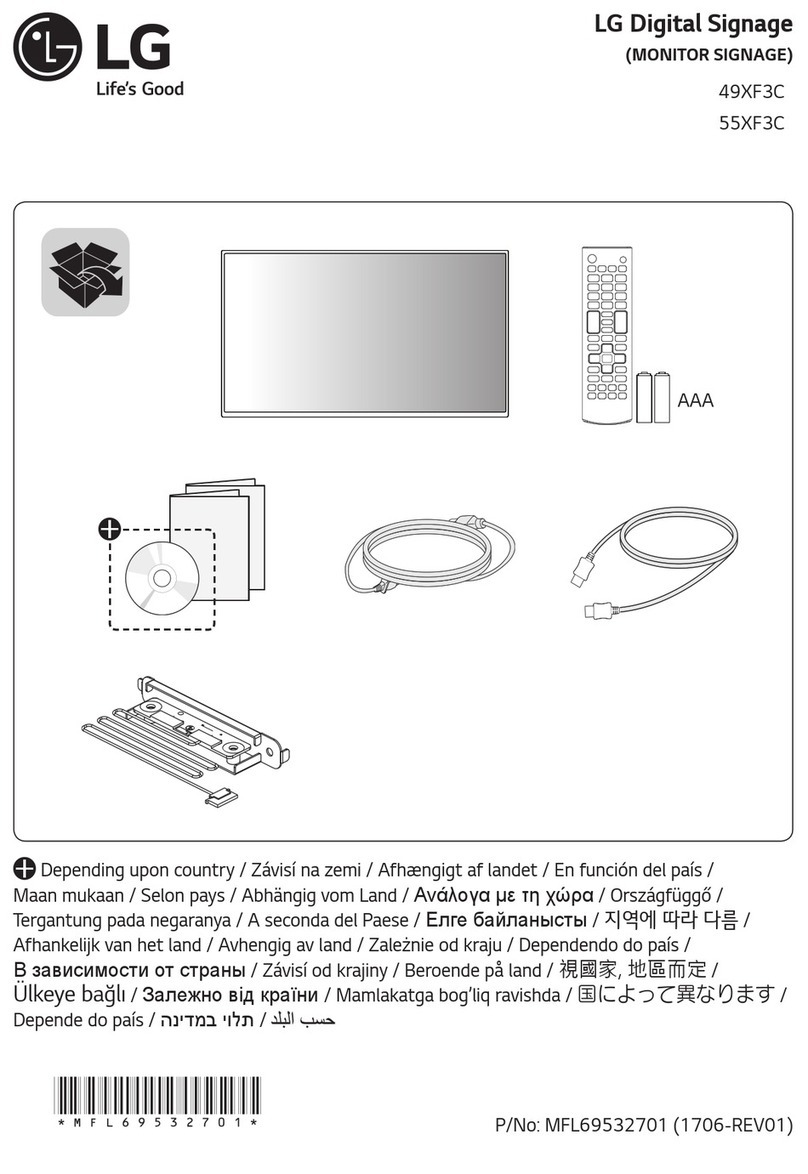 LG 49XF3C User manual