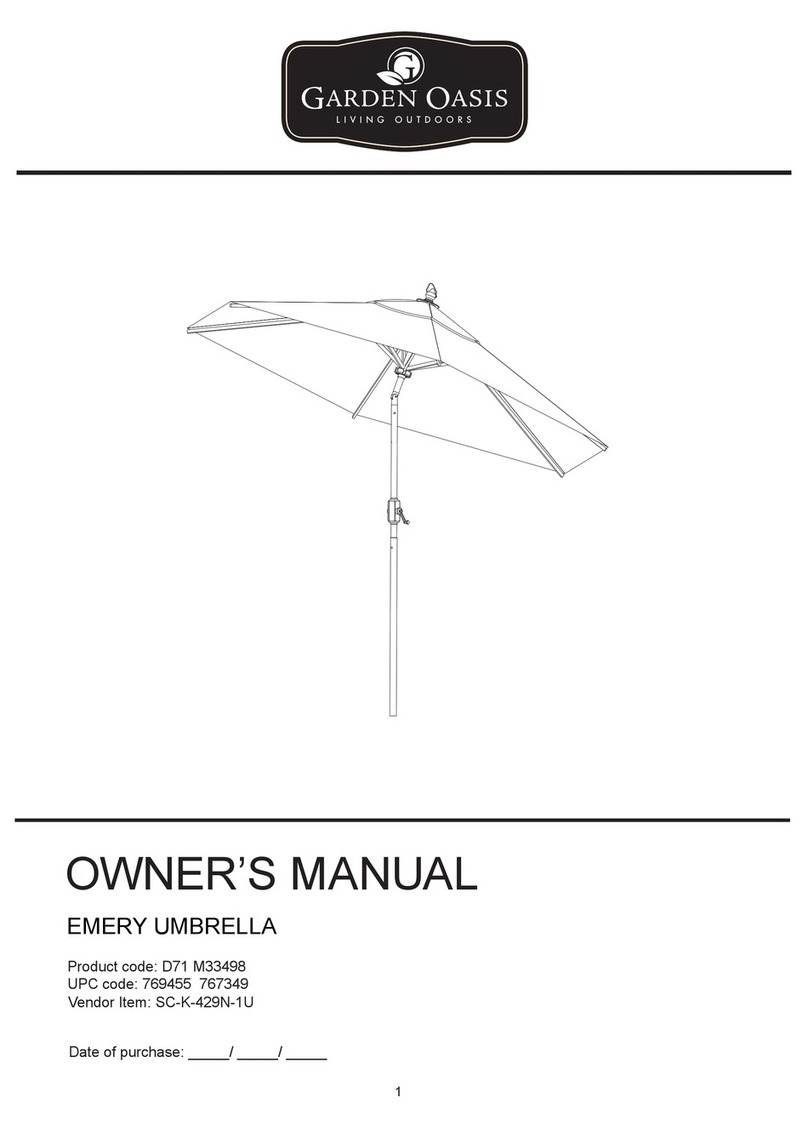 Garden Oasis EMERY User manual Garden Oasis EMERY User manual