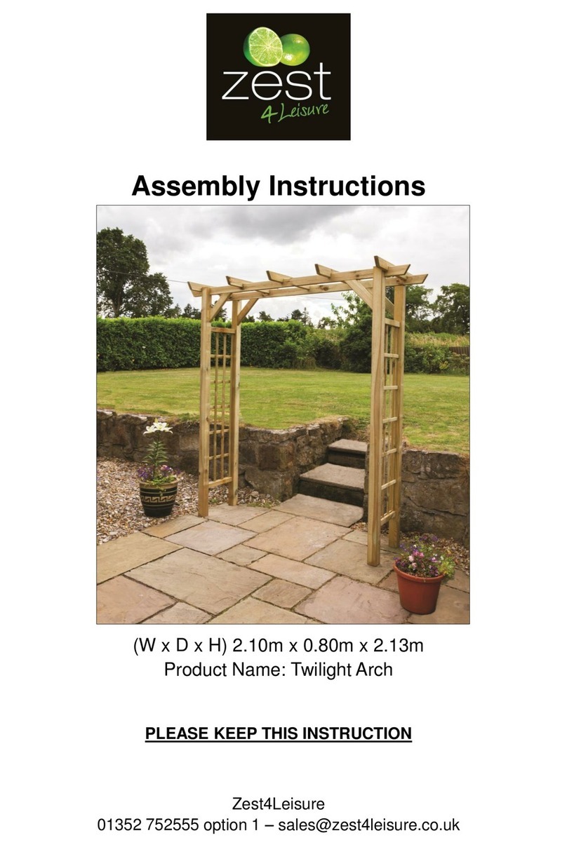 Zest Twilight Arch Assembly instructions