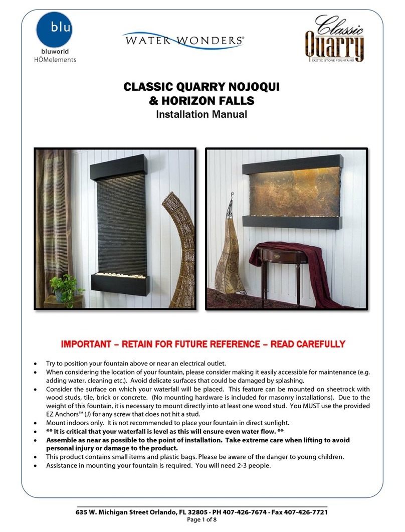 Bluworld Classic Quarry Nojoqui installation manual