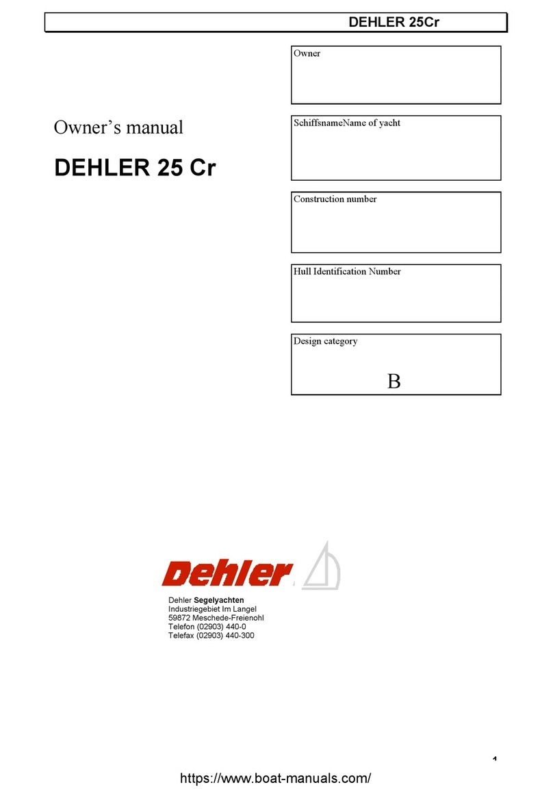 Dehler 25 CR owner's manual