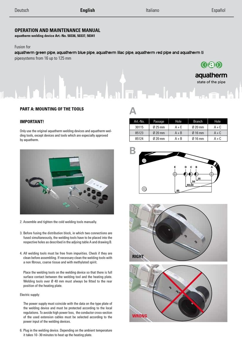 aquatherm 50336 Operation and maintenance manual aquatherm 50336 Operation and maintenance manual