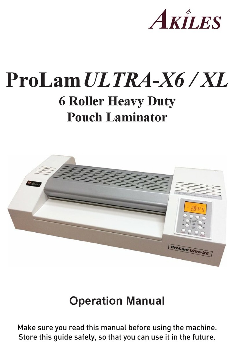 Akiles ProLamULTRA-X6 Operation manual