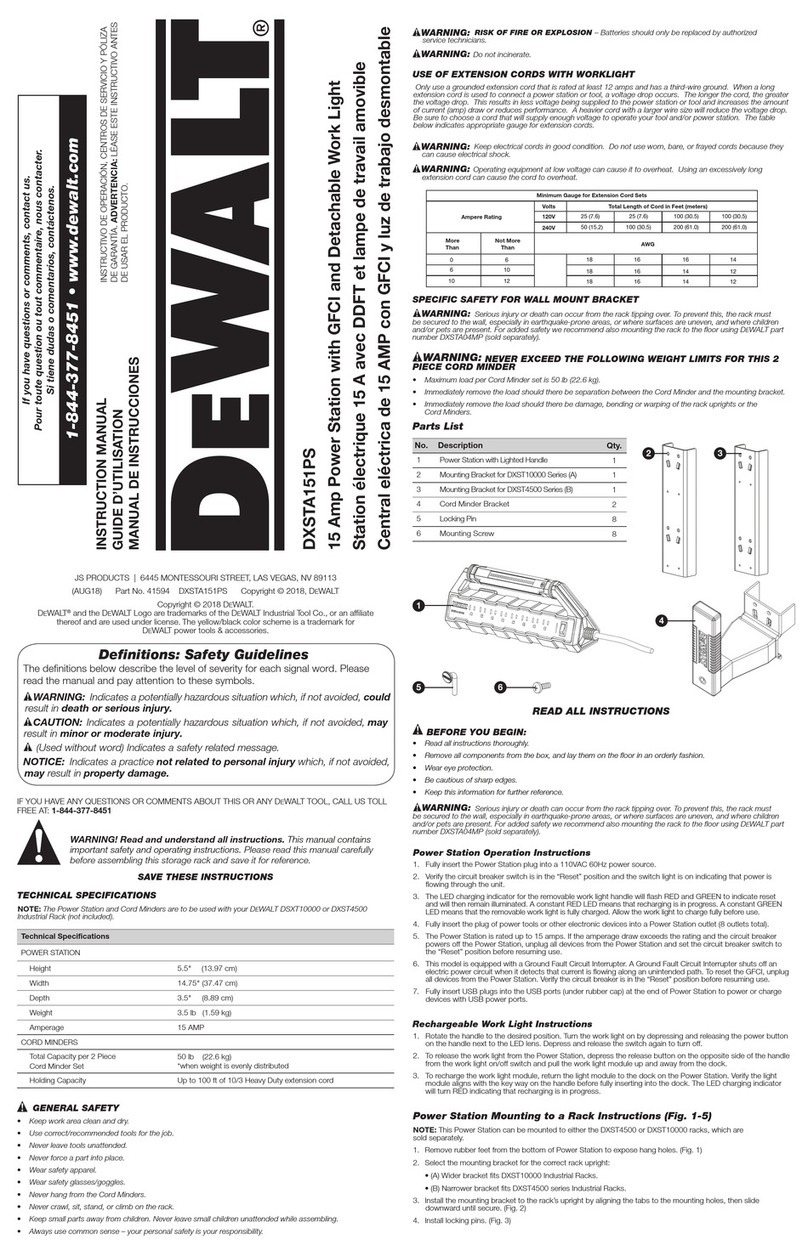 DeWalt DXSTA151PS instruction manual
