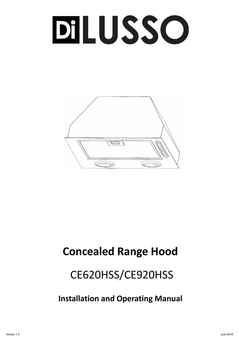 diLUSSO CE620HSS Installation and operating manual