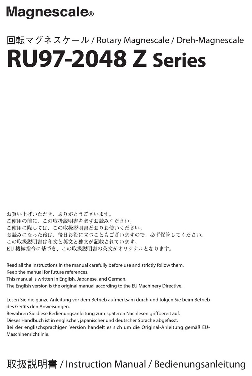 Magnescale RU97-2048 Z Series instruction manual