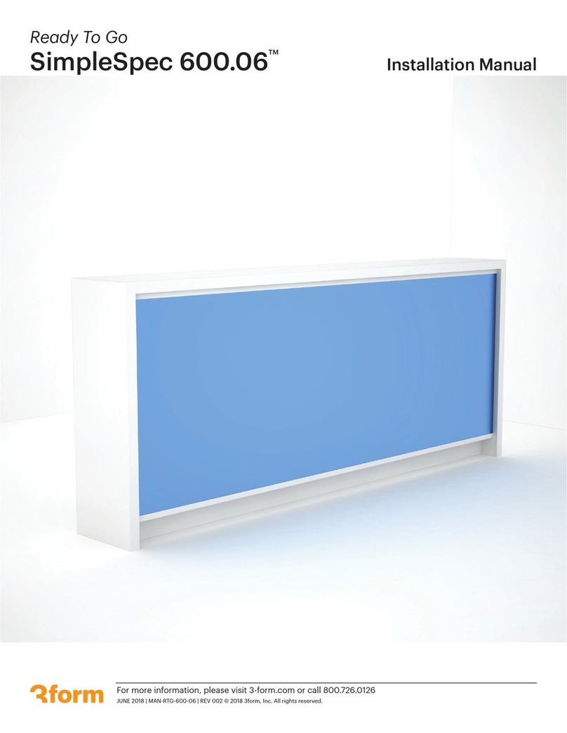 3-form SimpleSpec 600.06 User manual