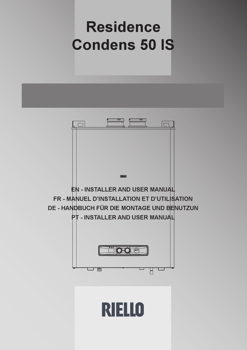 Riello Residence Condens 50 IS installer and user manual Riello Residence Condens 50 IS installer and user manual