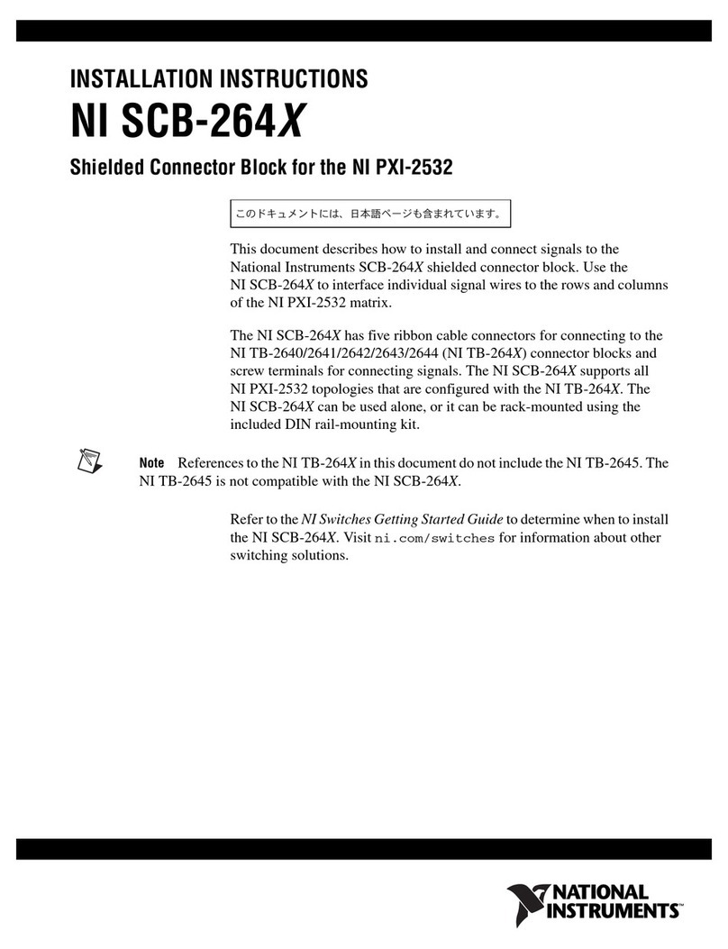 NI SCB-264X installation instructions NI SCB-264X installation instructions