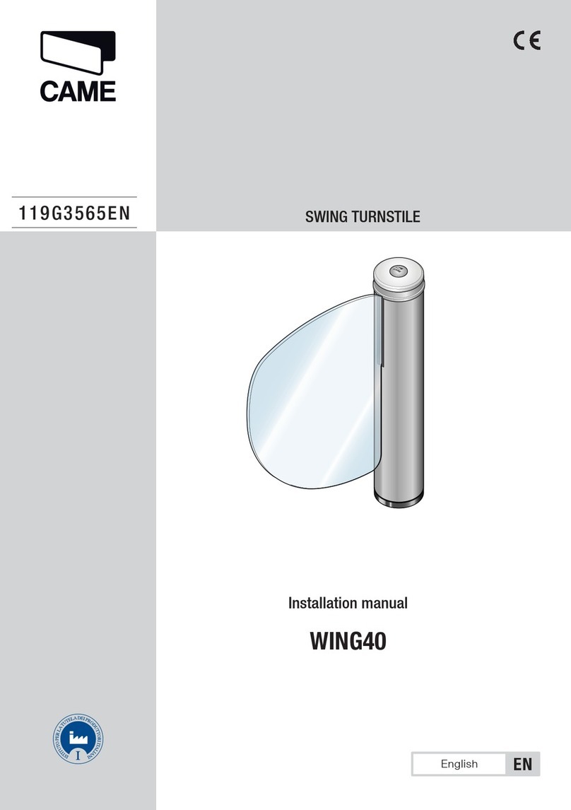 CAME Wing 40 User manual