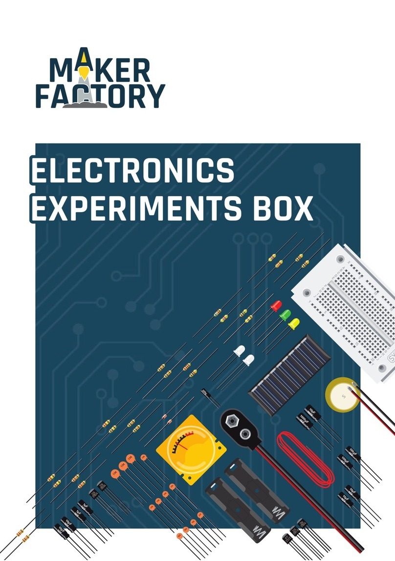 Maker Factory ELECTRONICS EXPERIMENTS BOX manual