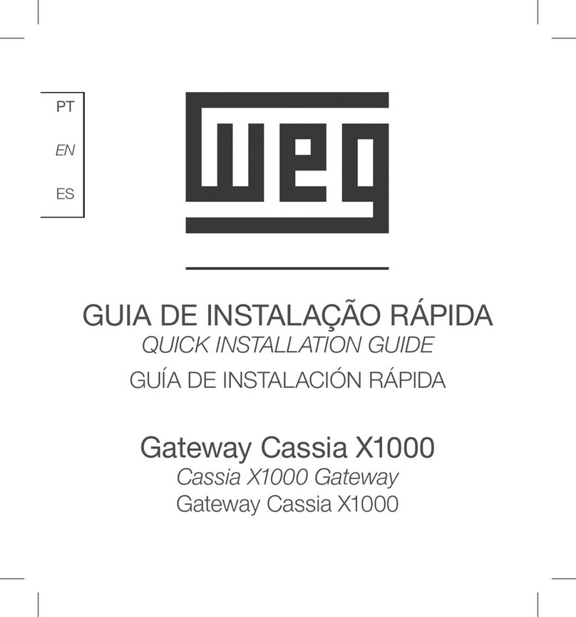 WEG X1000 Quick installation guide