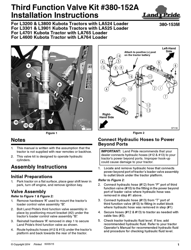 Land Pride 380-152A installation instructions