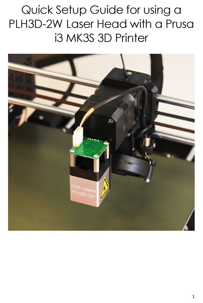 Opt Lasers PLH3D-2W Quick setup guide