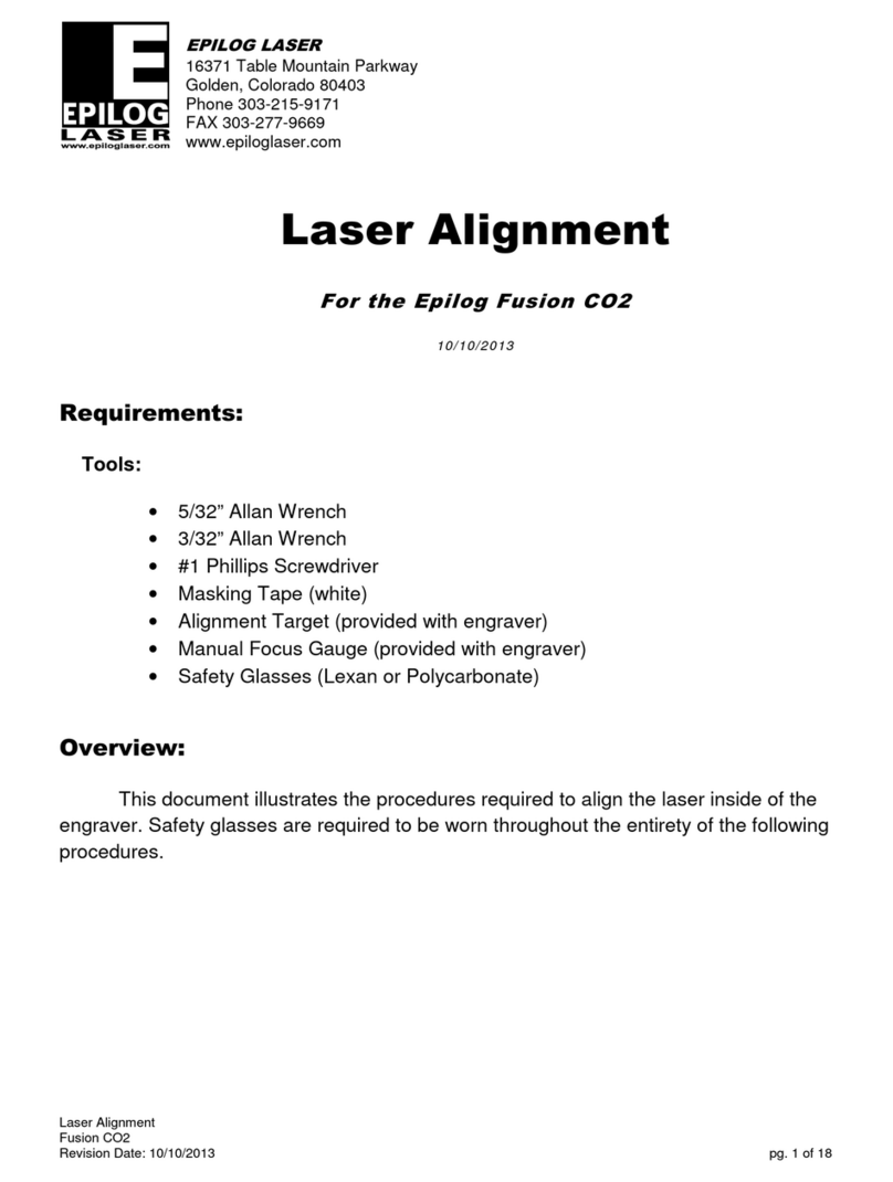 Epilog Laser Epilog Fusion CO2 User manual