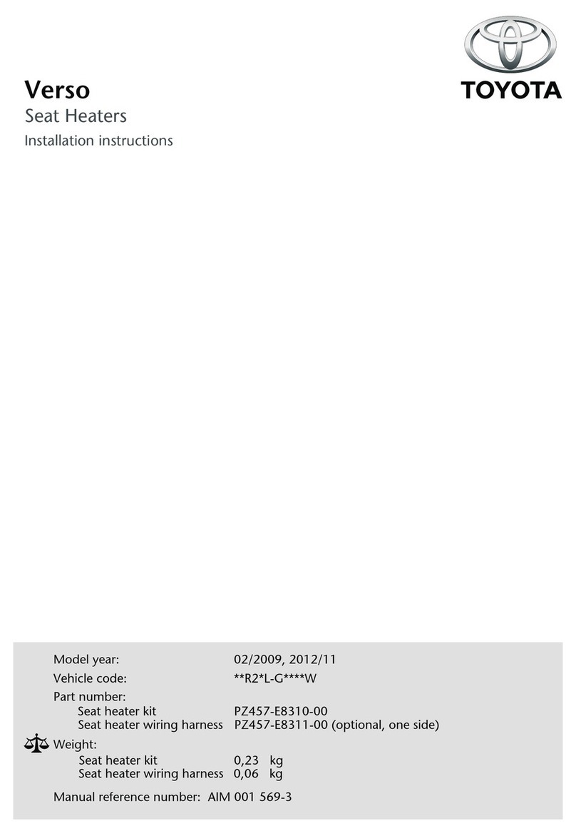 Toyota PZ457-E8310-00 installation instructions