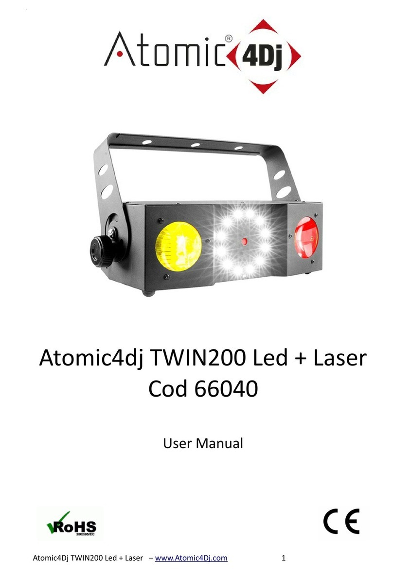 ATOMIC4DJ TWIN200 Led + Laser user manual