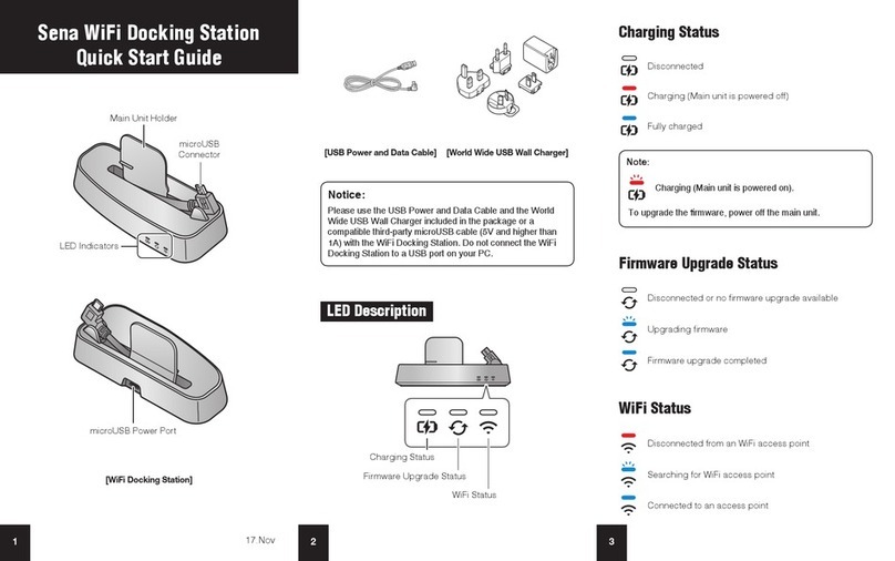 Sena WiFi Docking Station User manual