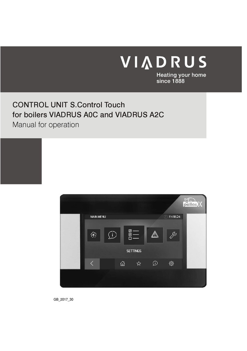Viadrus S.Control Touch Manual for operation