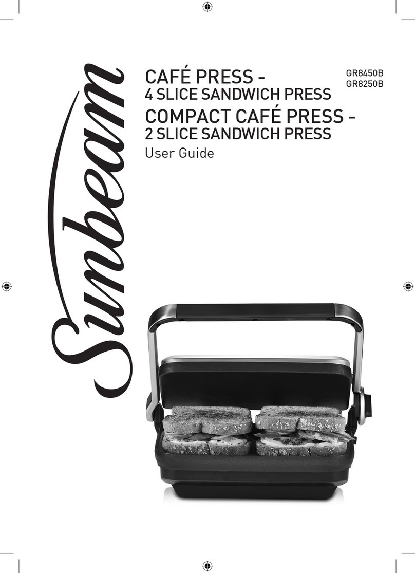 Sunbeam CAFE PRESS User manual
